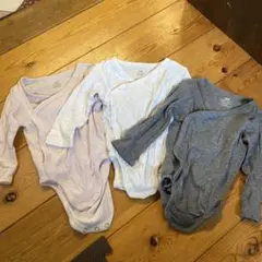 H&M オーガニックコットン ボディスーツ 肌着3枚セット
