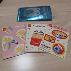パペットスンスン マクドナルド オリジナルシール 3枚セット