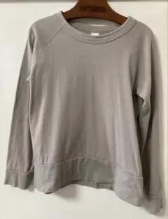 LAITERIE　長袖　カットソー　グレー　38　綿100％