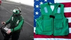 米海軍ライフブリザーバーベストグリーン色1,996年官給品Lサイズ希少品 米海軍ライフブリザーバーベストグリーン色1,996年官給品Lサイズ希少品