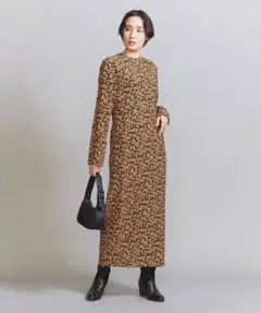 BEAUTY&YOUTHレーヨンフラワープリント ワンピース