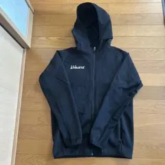 ATHLETA フード付き ブラック ウィンドブレーカーS
