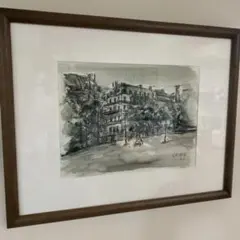 フランスアンティーク銅版画 ヴォー・ル・ヴィコント城 - メルカリ