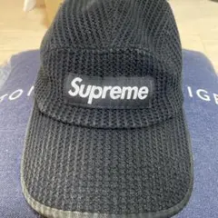 Supreme メッシュキャップ ブラック - メルカリ