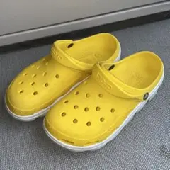 CROCS クロックス サンダル イエロー ホワイト 27cm