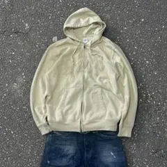 00s【archive】GAP Yellow Zip-Up Hoodie Y2K
