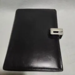 【GUCCI】手帳カバー6穴　ブラック黒　使用感ありますがまだ使えます。グッチ