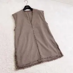 PLST プラステ　ツイードベスト