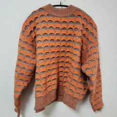 OPERA UOMO グレー・オレンジ ニットセーター M