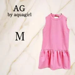 AG by aquagirl【M】ノースリーブワンピース バックシャン 裾フリル