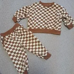 mirror bae. チェック柄　セットアップ 90