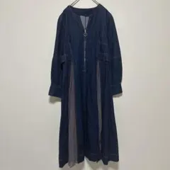 CPCM デニム ジップアップ ワンピース Ｆ