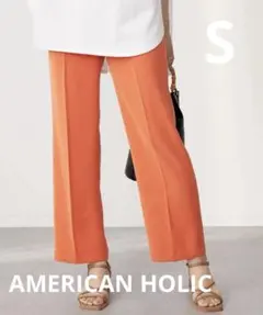 オレンジ スラックス パンツ 美品　S