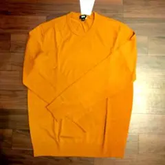 新品タグ付き　UNIQLO　エクストラファインメリノウール L　マスタード