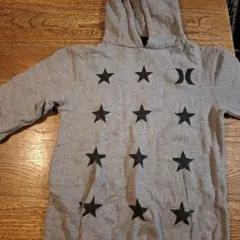 Hurley 星柄 フード付きパーカー グレー