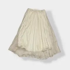 【美品】Ballsey TOMORROWLAND アイボリー/フレアスカート 美品】トゥモローランド Ballseyアイボリー シアーフレアスカート