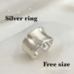 シルバー ウェーブリング メキシカンジュエリー ヴィンテージ 指輪 幅広 太め