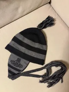 Vivienne Westwood ニット帽 イヤーフラップ ボーダーのサムネイル