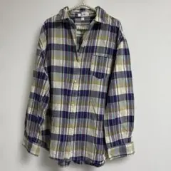 ニコアンド チェック柄コットンシャツ Mサイズ