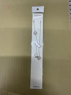 ◯2 新品】四つ葉のクローバー ネックレス ステンレス 4連 大人可愛い