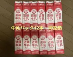 牛乳パック　同銘柄12本分(未解体)