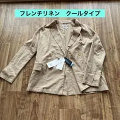 新品フレンチリネン夏用クール薄手ジャケットMのサムネイル
