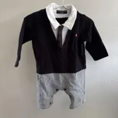 PAS DE ZELE スーツ風ロンパース 80 冠婚葬祭 ベビー　男の子