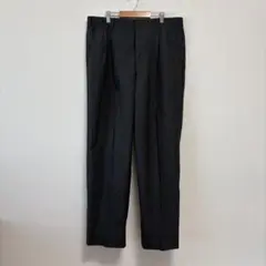 ノーブランド スラックス 無地 グレー 2XL 長ズボン