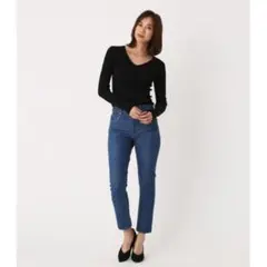 新品　アズールバイマウジー HIGH WAIST DENIM SLIM M