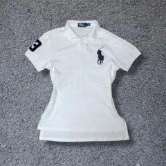 レア Polo Ralph Laurenビッグポニー ホワイト 短丈 y2k