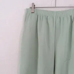 アルフレッドダナー ストレートパンツ 無地 14 薄緑 聚酯 普段着 ゆったり