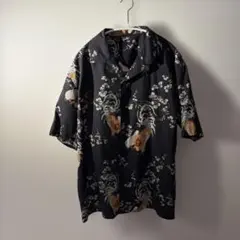 【新品未使用品】UNIQLO 芸艸堂 伊藤若沖アロハシャツ 鶏柄 Mサイズ