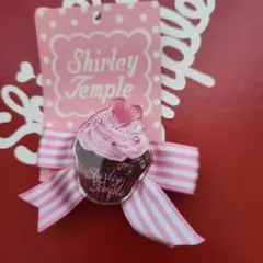 シャーリーテンプルカップケーキ型ヘアピン ピンク