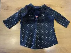 babyGAP ドット柄 猫モチーフ 長袖カットソー 6-12ヶ月