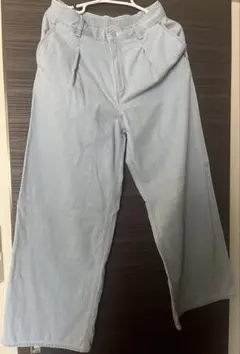 【GU】ライトデニムワイドパンツ（丈標準69.0〜73.0㎝）　XLサイズ