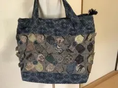 ハンドメイド　パッチワーク　バッグ　トートバッグ　ボストンバッグ
