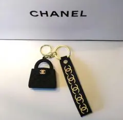 ＼残り2個／CHANEL ⑤ノベルティ バッグチャーム キーホルダー ブラック