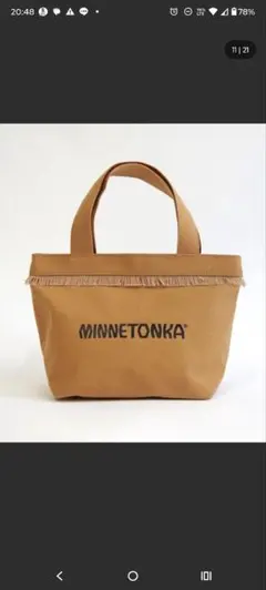 MINNETONKA　キャンバストートバッグのサムネイル