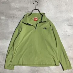THENORTHFACE ノースフェイス ハーフジップ フリース グリーン L