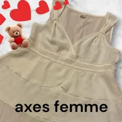 ❤️axes femme ティアード チュニック　フリル トップス アイボリー　Mのサムネイル