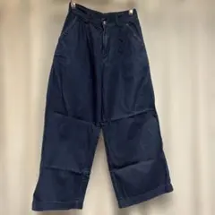 レディース ワイドデニムパンツ インディゴ