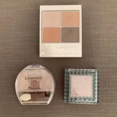 キャンメイクシルキースフレアイズ07 プランぷくコーデアイズ02 セザンヌ02