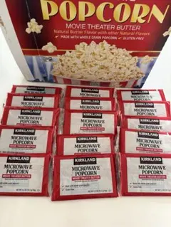 コストコ　ポップコーン　Kirkland Signature 電子レンジ用15袋のサムネイル