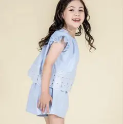 SERAPH セットアップ　花柄刺繍　トップス　ショートパンツ　セット　130