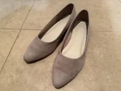 ESPERANZA クッションフラットヒールパンプス ベージュ