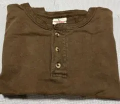 good wear ヘンリーネックTシャツ　カーキ　Lサイズ