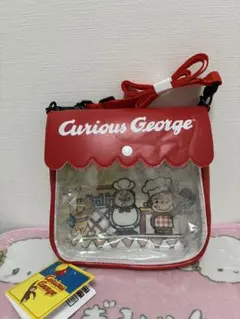 新品　おさるのジョージ　プラチナムザッカシーンデザインショルダーバッグ