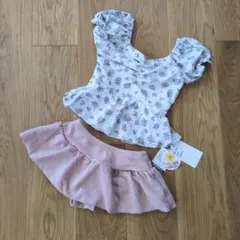 新品♡女の子花柄セパレート水着♡エニィファム、セラフ、プティマイン好きも♡