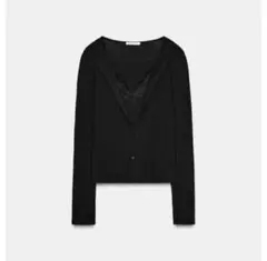 ZARA コンビネーションレーストップジャケット