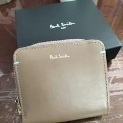 ラ*マ様 極美品★Paul Smith 二つ折り財布 レディース ベージュ